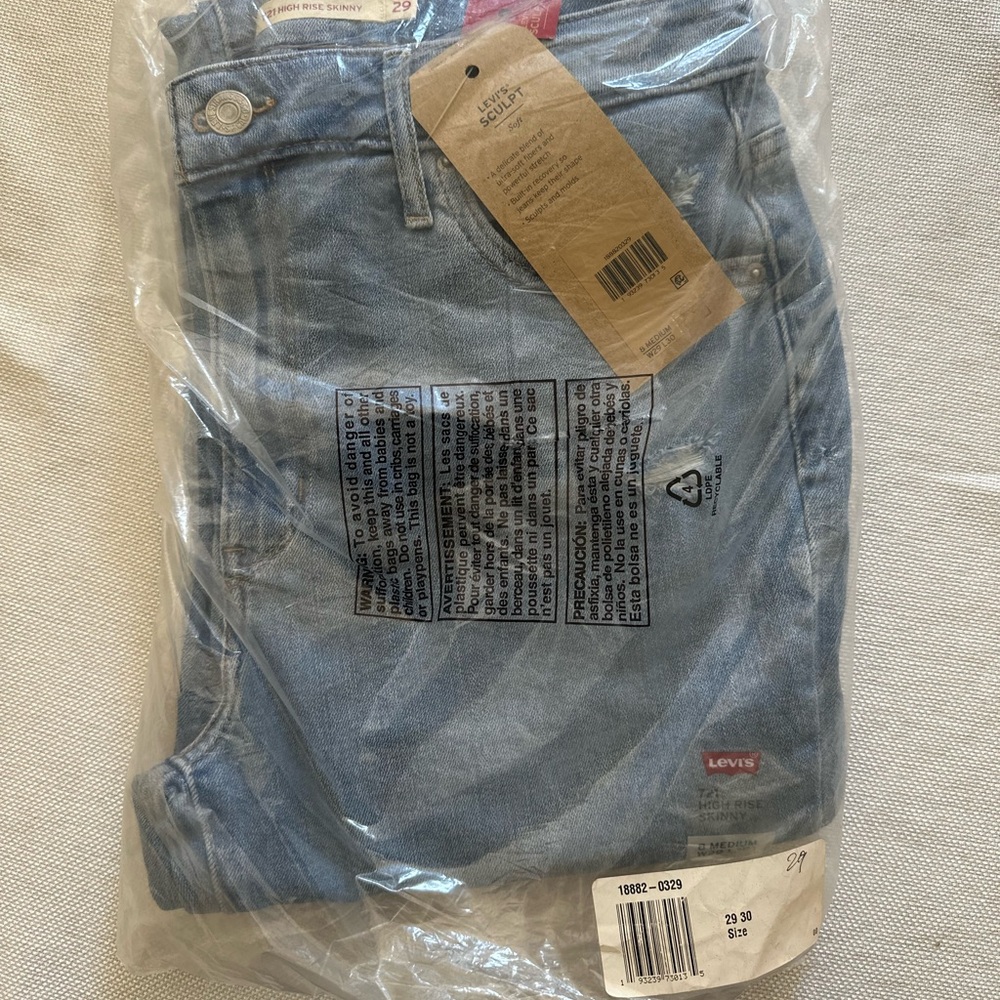 Levi's 721 High rise skinny jeans